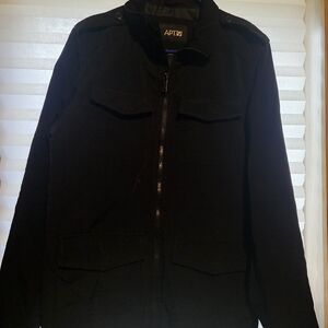 Apt. 9 Black Military-Style Field Jacket
